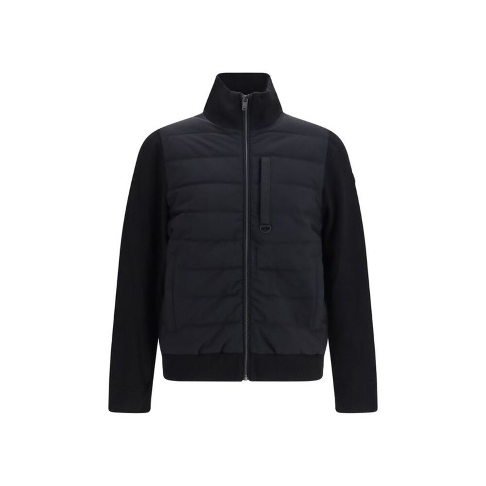 Moose Knuckles Black Viscose Full-Length Men's Jacket